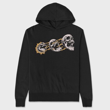 Skulls 2, Hanorac Oversize Barbati (Unisex)