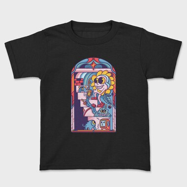 Abstract Cartoon Flower, Tricou Copii