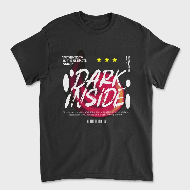 Dark Inside, Tricou Barbati (Unisex)