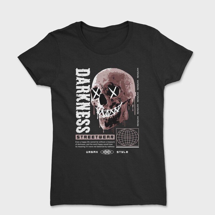 Darkness Skull, Tricou Femei