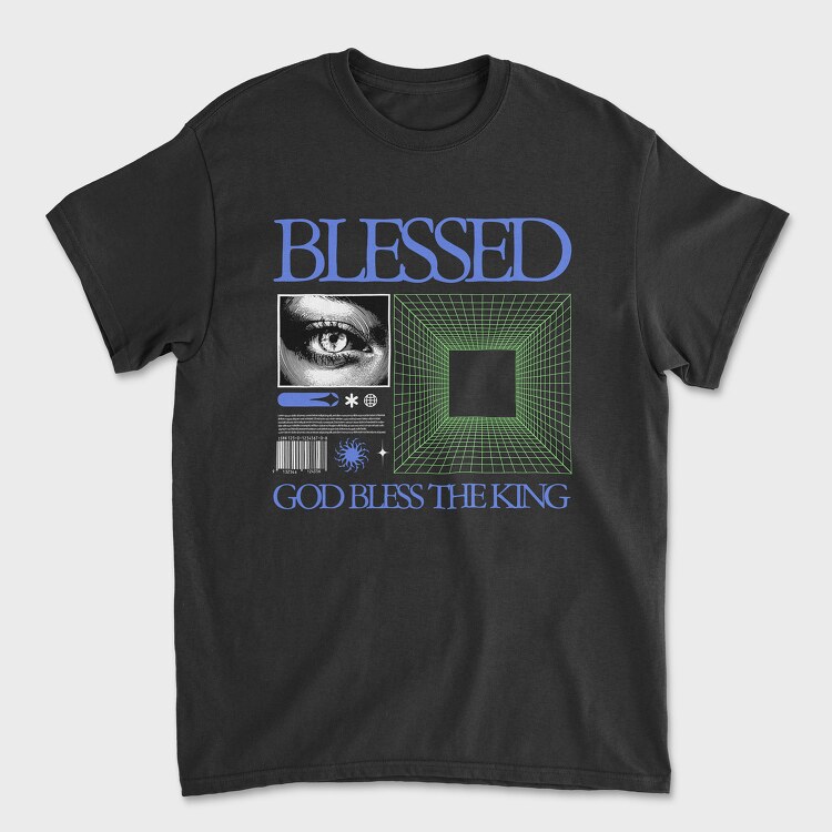 God Bless the King, Tricou Barbati (Unisex)