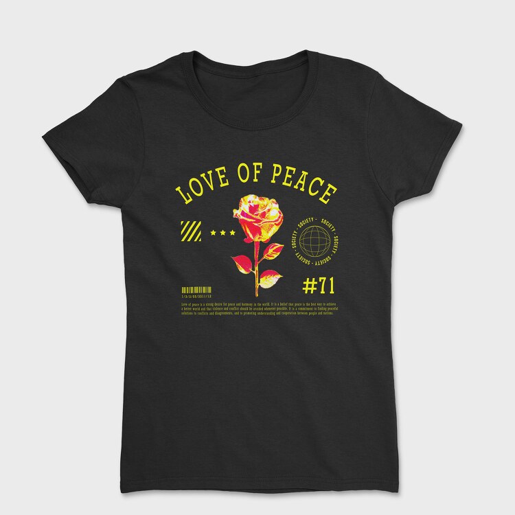 Love of Peace Yellow, Tricou Femei