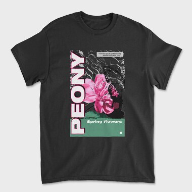 Peony, Tricou Barbati (Unisex)