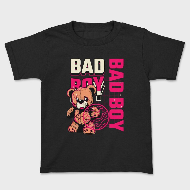 Pink Bad Boy Teddy Bear, Tricou Copii