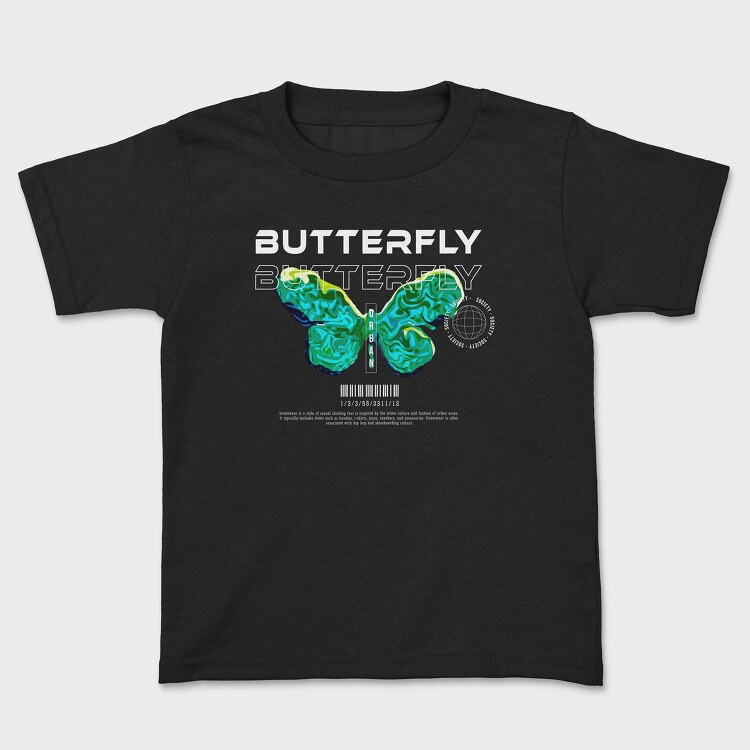 Streetwear Butterfly, Tricou Copii