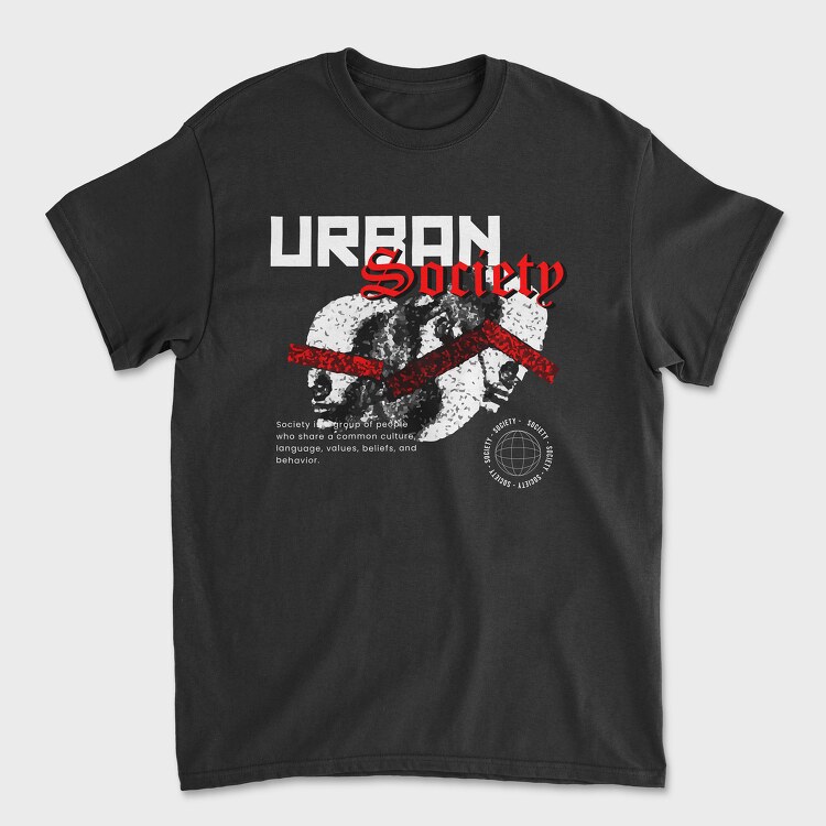 Urban Society, Tricou Barbati (Unisex)