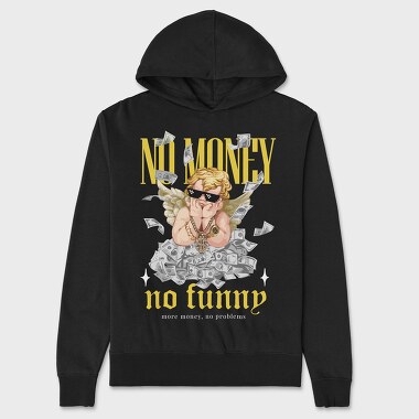 No Money No Fun Angel, Hanorac Oversize Barbati (Unisex)