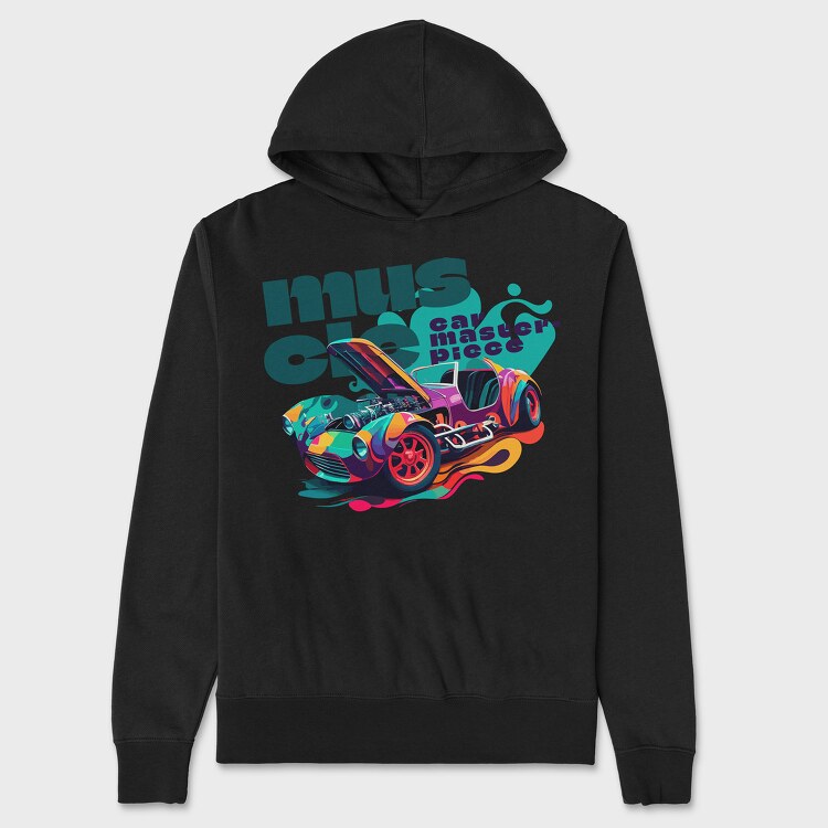 Car Modified Engine Colorful, Hanorac Oversize Barbati (Unisex)