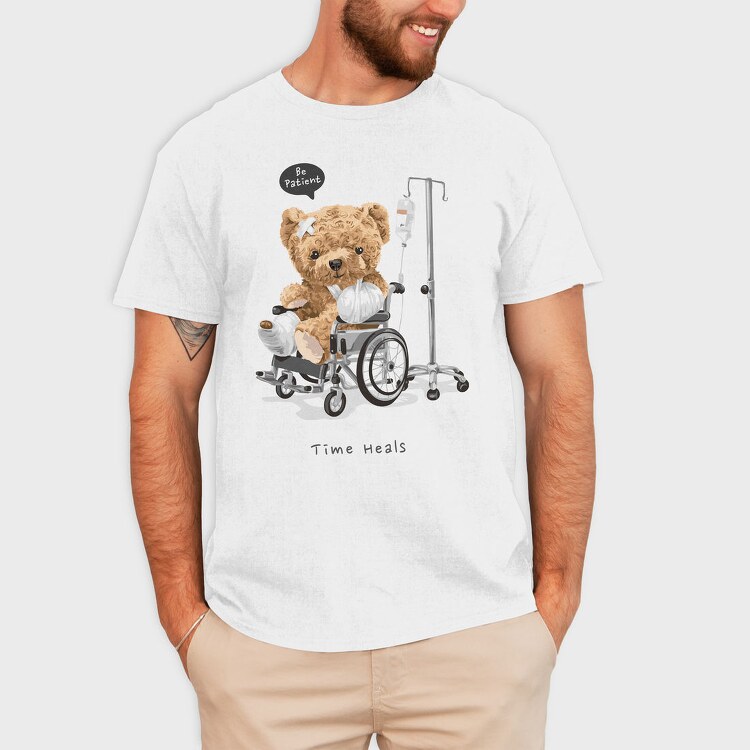 Teddy Bear Recovery, Tricou Barbati (Unisex)