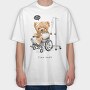 Teddy Bear Recovery, Tricou Oversize Barbati (Unisex)