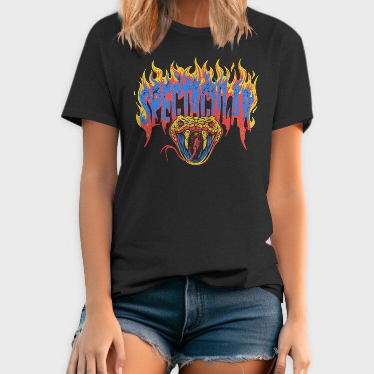 Spectacular Fire Snake, Tricou Barbati (Unisex)