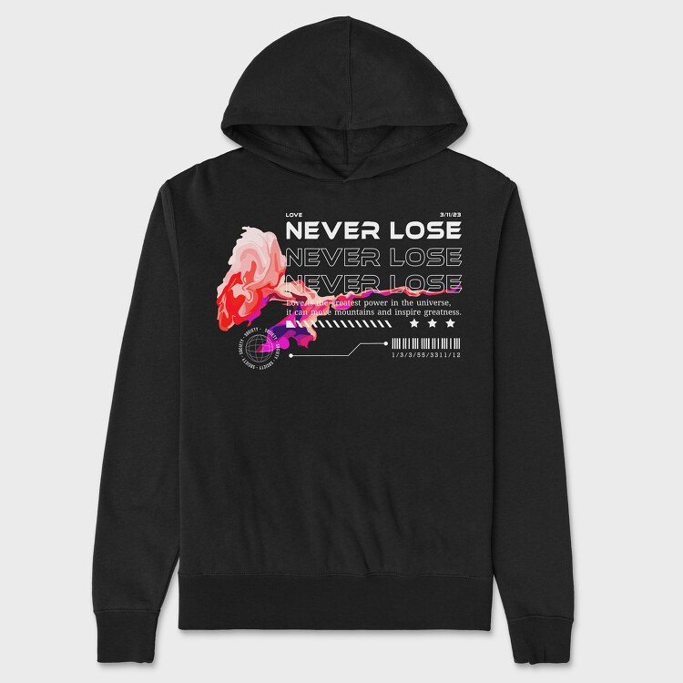 Love Never Lose, Hanorac Oversize Barbati (Unisex)