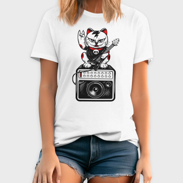 Rockin Kitty, Tricou Barbati (Unisex)