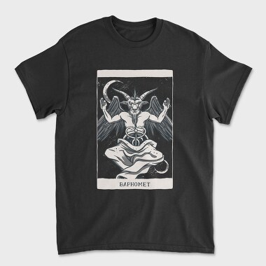 Tricou Barbati (Unisex), Demon Tarot Card