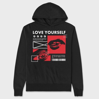 Love Yourself, Hanorac Oversize Barbati (Unisex)