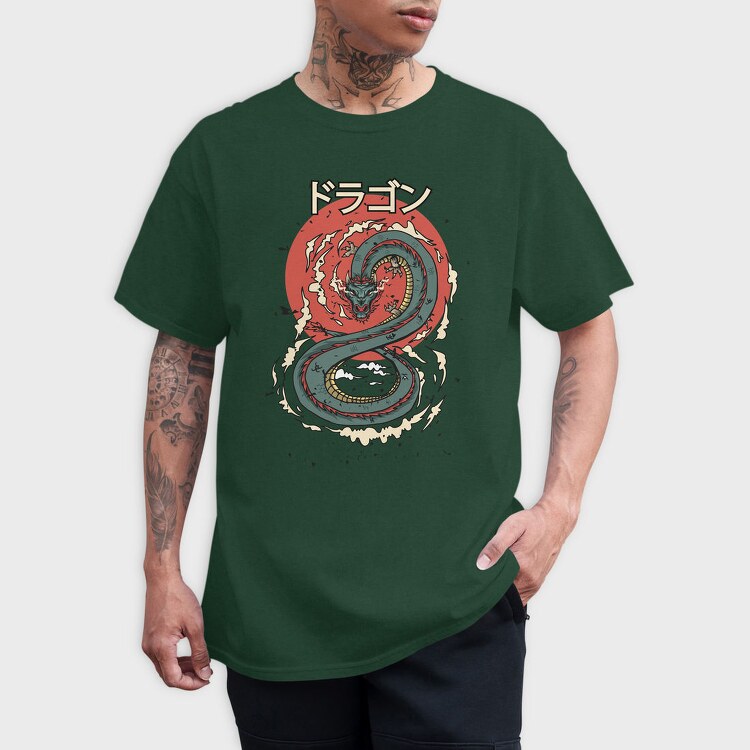 Dragon Sun, Tricou Barbati (Unisex)