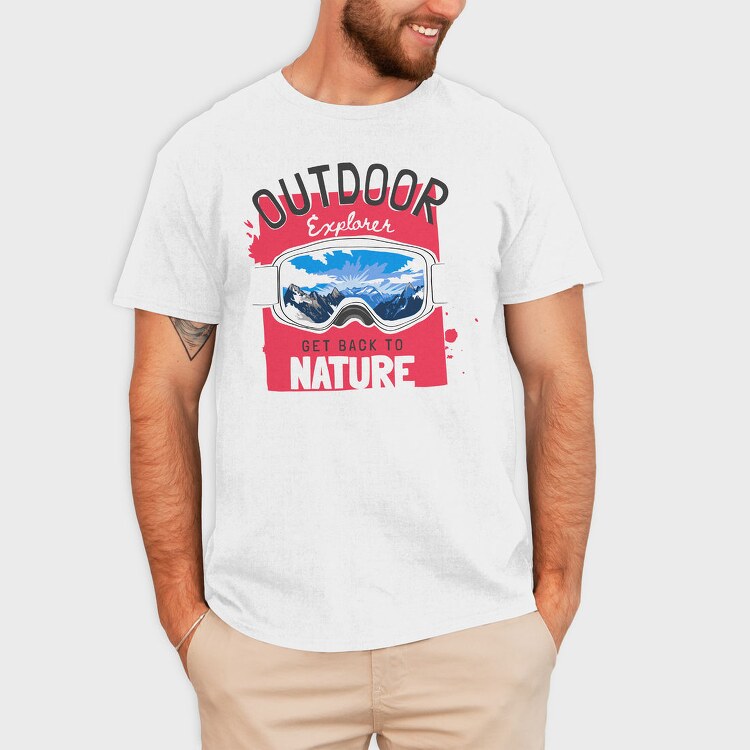 Outdoor Explorer Goggles, Tricou Barbati (Unisex)