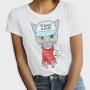 Troublemaker Cat Hoodie, Tricou Femei
