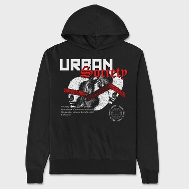 Urban Society, Hanorac Oversize Barbati (Unisex)