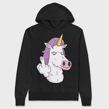 Hanorac Barbati (Unisex), Middle Finger Unicorn