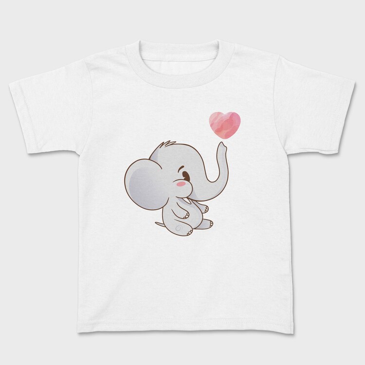 Tricou Copii, Cute Elephant