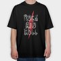Red Lightning Bolt, Tricou Oversize Barbati (Unisex)