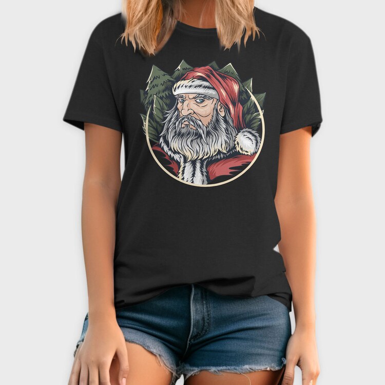 Santas Pine Wreath, Tricou Barbati (Unisex)