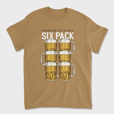 Tricou Barbati (Unisex), Beer Sixpack