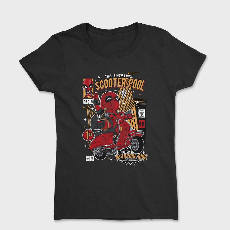 Deadpool Scooter, Tricou Femei