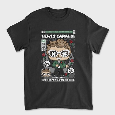 Lewis Capaldi, Tricou Barbati (Unisex)