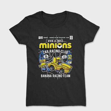 Minions Banana Racing Car, Tricou Femei