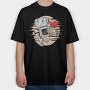 Cyber Heart Beat, Tricou Oversize Barbati (Unisex)