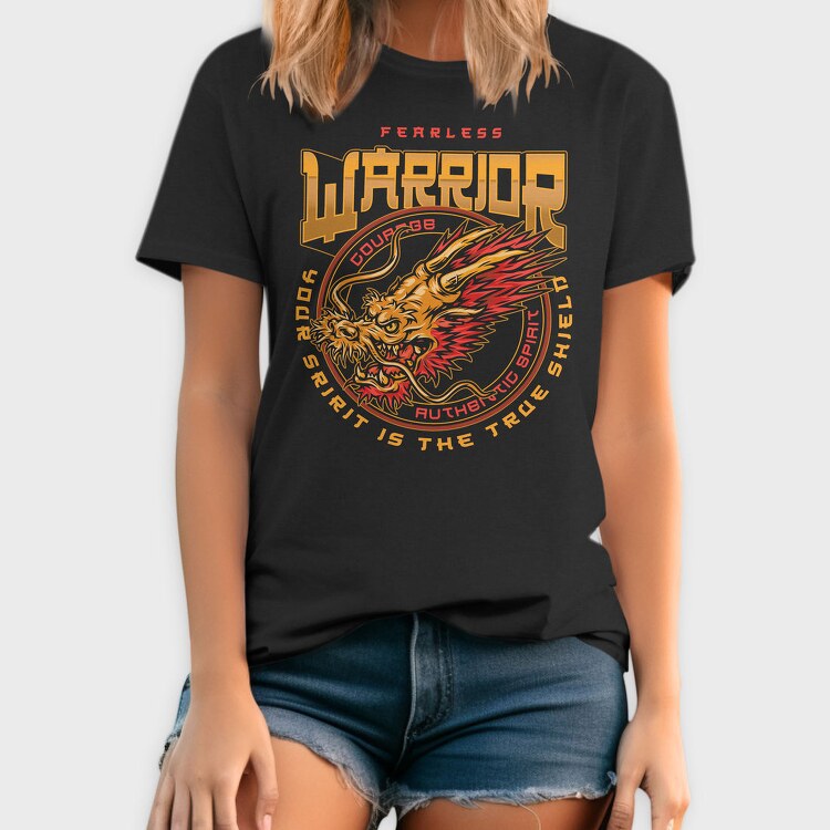 Warrior Dragon Shield, Tricou Barbati (Unisex)