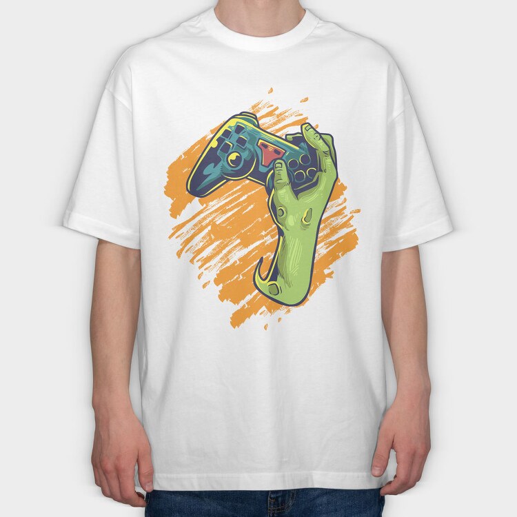 Zombie Gamer, Tricou Oversize Barbati (Unisex)