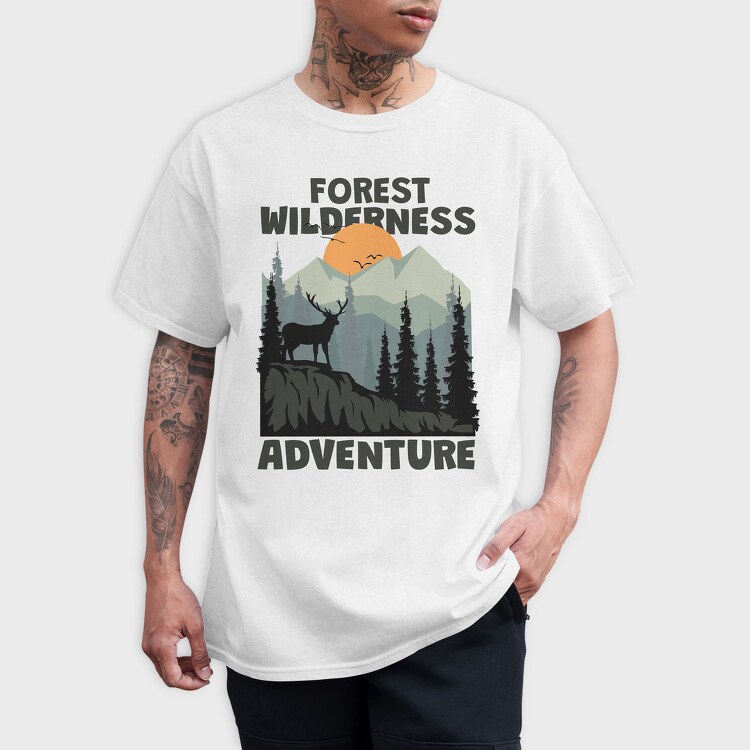 Forest Wilderness Adventure, Tricou Barbati (Unisex)