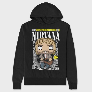 Nirvana Kurt Cobain, Hanorac Oversize Barbati (Unisex)