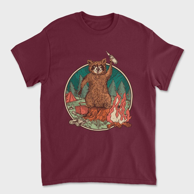 Raccoon Beer, Tricou Barbati (Unisex)