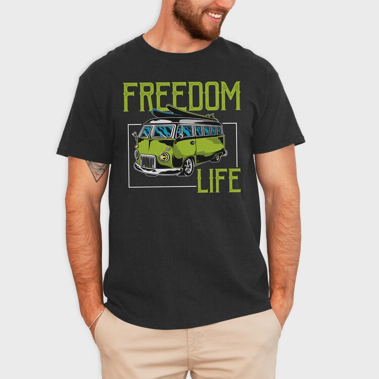 Freedom Life Van, Tricou Barbati (Unisex)