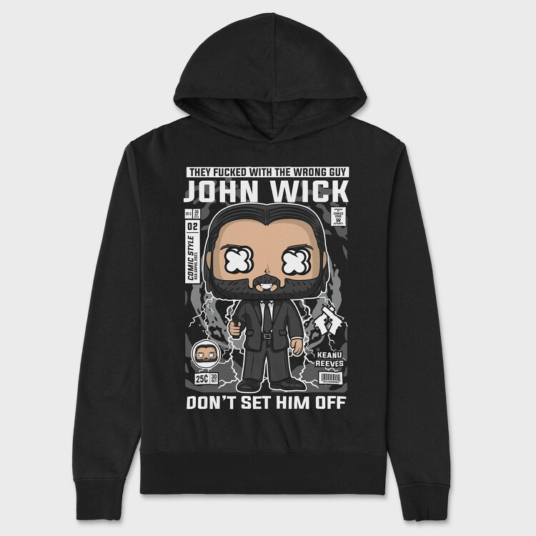 John Wick, Hanorac Oversize Barbati (Unisex)