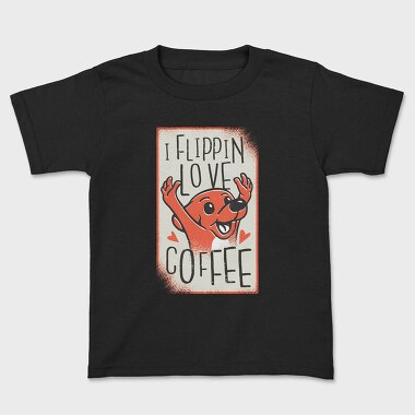 Tricou Copii, Dog Coffee