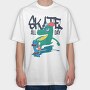 Skate All Day 1, Tricou Oversize Barbati (Unisex)