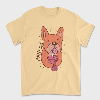 Coffee Dog, Tricou Barbati (Unisex)