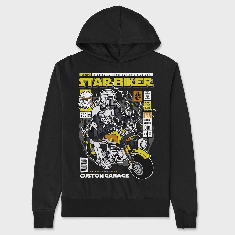 Starbiker, Hanorac Oversize Barbati (Unisex)