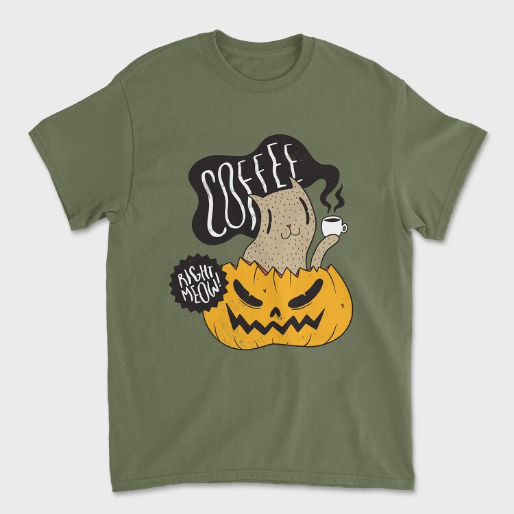 Coffee Right Meow, Tricou Barbati (Unisex)