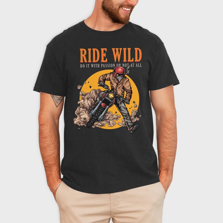 Ride Wild Passion, Tricou Barbati (Unisex)