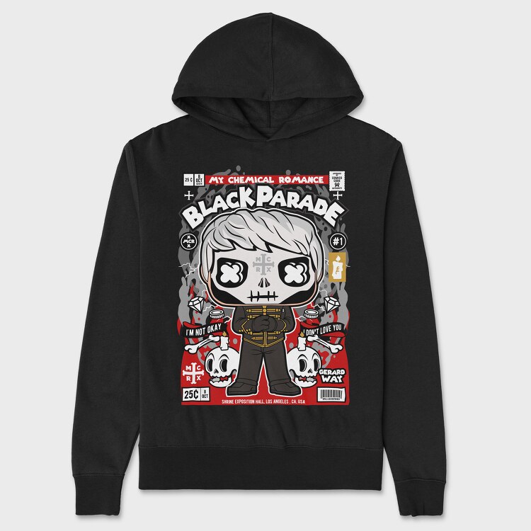 Gerard Way Black Parade, Hanorac Oversize Barbati (Unisex)