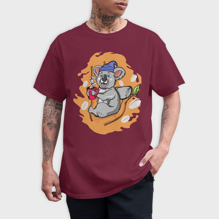 Koala Coffee Break, Tricou Barbati (Unisex)