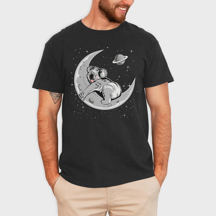 Koala Moon Night, Tricou Barbati (Unisex)