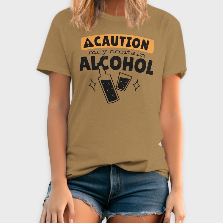 Caution May Contain Alcohol, Tricou Barbati (Unisex)