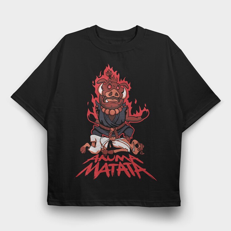 Akuma Matata, Tricou Oversize Barbati (Unisex)